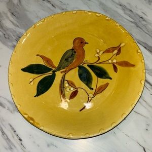 Vintage Tiriduzzi pottery Italian Bird salad plate